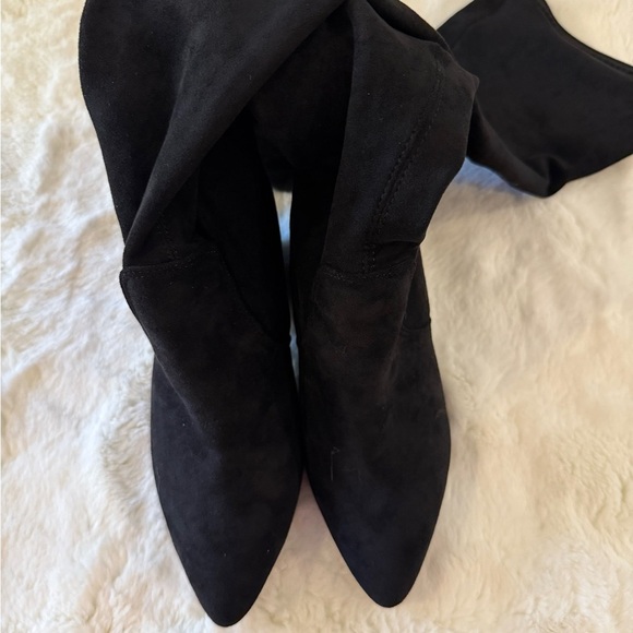 🖤 Chic Black Suede Over-the-Knee Boots - EU 38 
/US 7.5/8🖤 - Picture 6 of 14